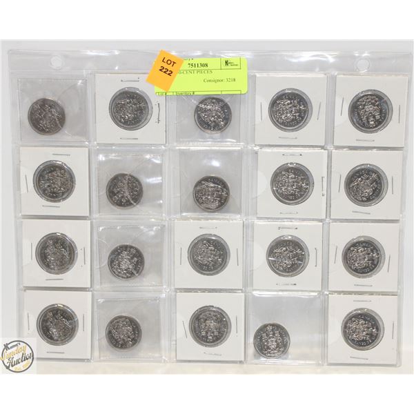 20 ASST 50-CENT PIECES