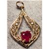 Image 1 : BZ2286-4D 10K RUBY 1CT PENDANT