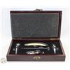Image 1 : NEW 5 PC WINE SET IN WOOD BOX