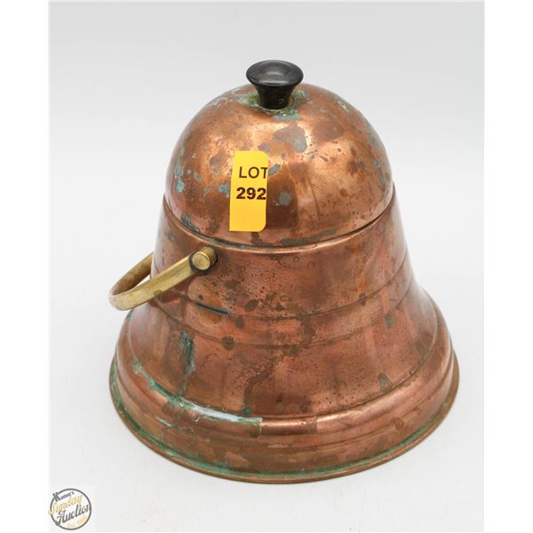 VINTAGE BRASS TOBACCO JAR