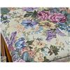 Image 2 : 2 BENCHES WITH FLOWER CLOTH SEAT 37" X 29"