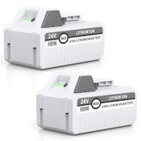 BRAND NEW 2 24V LITHIUM ION MAX 4.0AH LITHIUM BATT