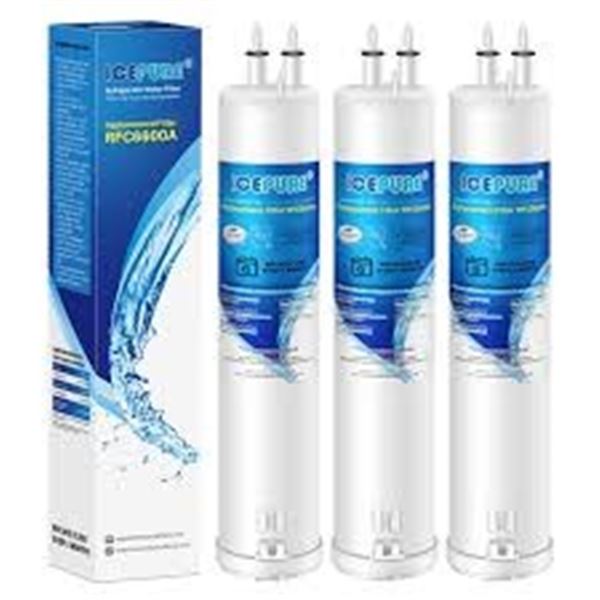 NEW 3 ICE PURE REPLACEMENT FRIDGE WATER FILTER