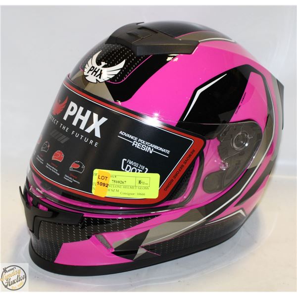 NEW PHX CYCLONE HELMET GLOSS PINK YOUTH SZ M
