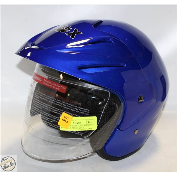 NEW PHX STREET ELITE HELMET PURE BLUE ADULT SIZE S