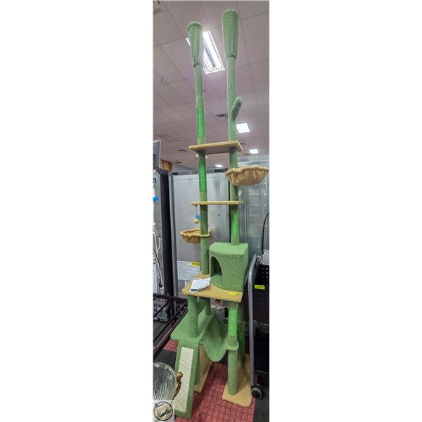NEWLY ASSEMBLED 8-9 FT CAT TREE (FLOOR-CEILING