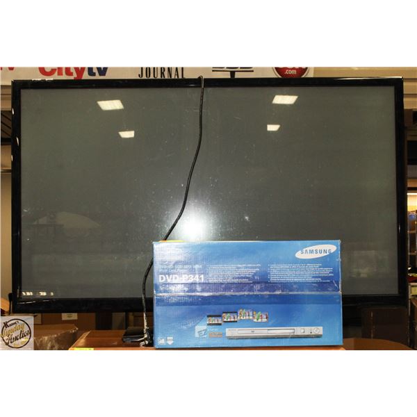 SAMSUNG FLAT SCREEN TV WITH NEW SAMSUNG