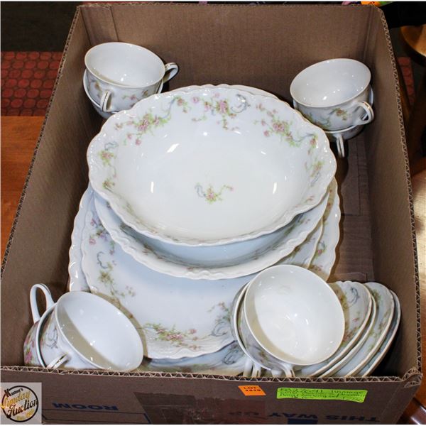 VINTAGE SELB BAVARIA PORCELAIN FLORAL SERVING SET