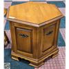 Image 1 : HEXAGON ENDTABLE WITH CUBBY HOLE 22.5" X 28" X 28"