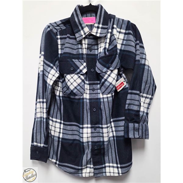 NEW WRANGLER AUTHENTICS SMALL BLUE FLANNEL JACKET