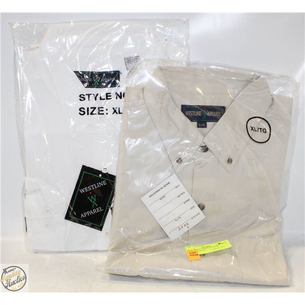 NEW MEN'S SHIRTS 1NAURAL 1WHITE SIZE XL