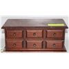 Image 2 : ESTATE WOOD JEWELLERY BOX WITH BRACELETS,