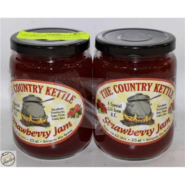 TWO JARS THE COUNTRY KETTLE STRAWBERRY