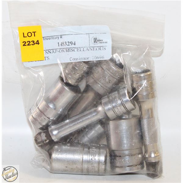 LOT OF SNAP-ON MISCELLANEOUS SOCKETS