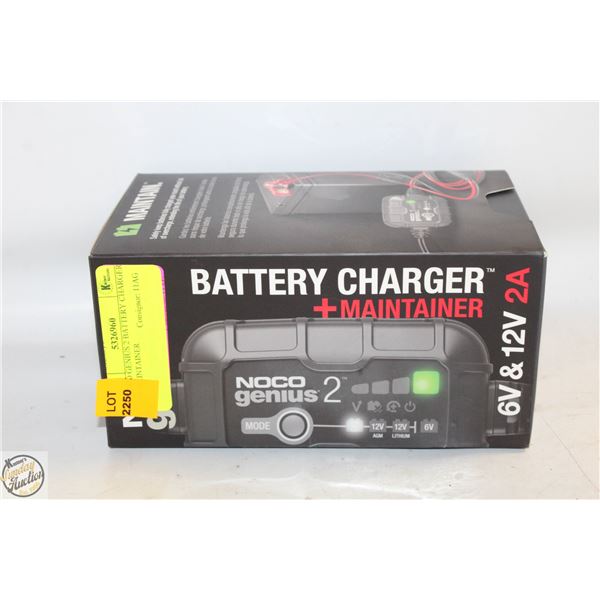 NOCO GENIUS 2 BATTERY CHARGER + MAINTAINER