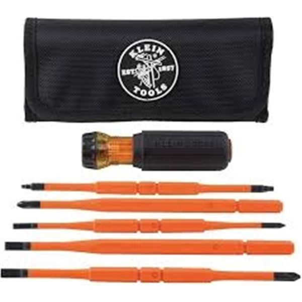 NEW WITH BOX KLEIN TOOLS 8-IN-1 INSULATED SCREWDRI