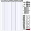 Image 1 : NEW WITH BOX VEVOR CLEAR PVC STRIP CURTAIN - 6PCS