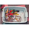 Image 1 : 20? PLASTIC TOTE WITH APPROX. 20LBS OF