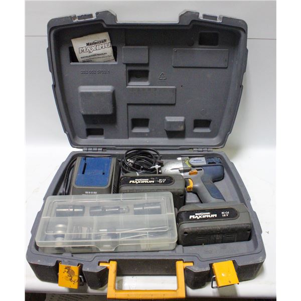 1/2 IN 18V IMPACT MASTERCRAFT MAXIMUM W/2 BATT