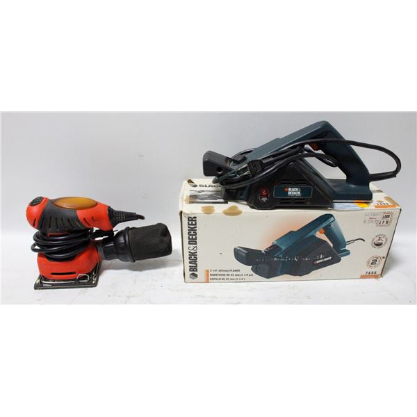 BLACK & DECKER PLANER AND PALM SANDER