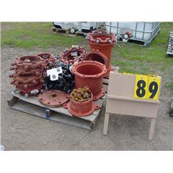 pallet of waterpipe fittings