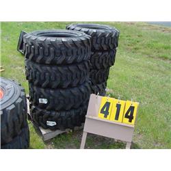 (4) 10-16.5 bobcat tires