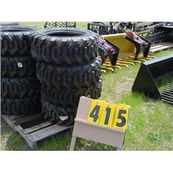 (4) 10-16.5 bobcat tires