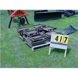 (10) mounting plates for skidloader
