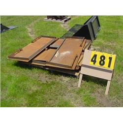(10) skidloader mounting plates