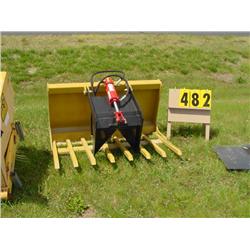 48" single ram grapple bucket