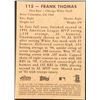 Image 2 : 2001 TOPPS HERITAGE FRANK THOMAS (HOF)