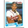 Image 1 : 1990 FLEER DAVE JUSTICE ROOKIE CARD