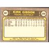 Image 2 : 1981 FLEER KIRK GIBSON ROOKIE CARD