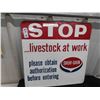 Image 1 : Shur Gain Metal Sign 17 1/2" x 17 1/2" 