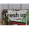 Image 2 : 7up Sign Metal Embossed 19'' x 27'' 