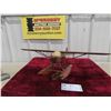 Image 2 : Carved Mahogany Aircraft Display 14 1/2'' x 20 1/2'' 