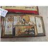 Image 2 : 4 Flattened Oil Can Tin : Red Indian, Imperial, Quaker State, 