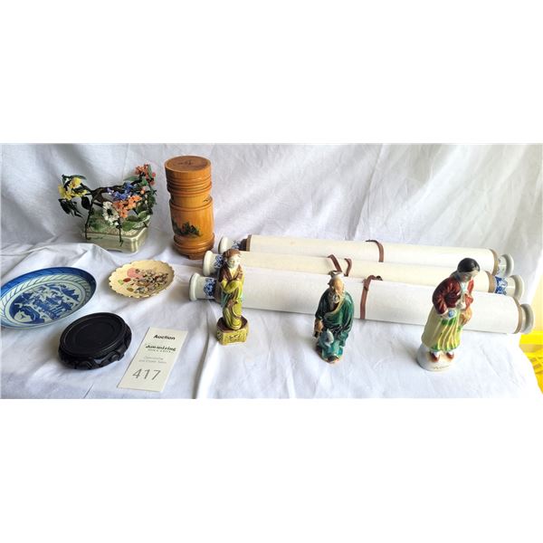 Vintage Signed Chinese Scrolls A