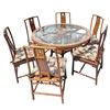 Image 1 : Rosewood Dining Room Table & Chairs C