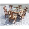Image 2 : Rosewood Dining Room Table & Chairs C