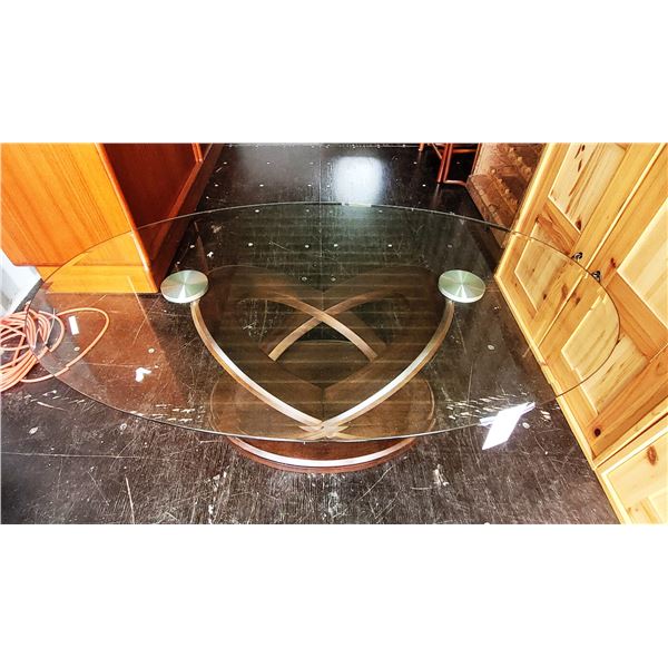 Glass Top Coffee Table C