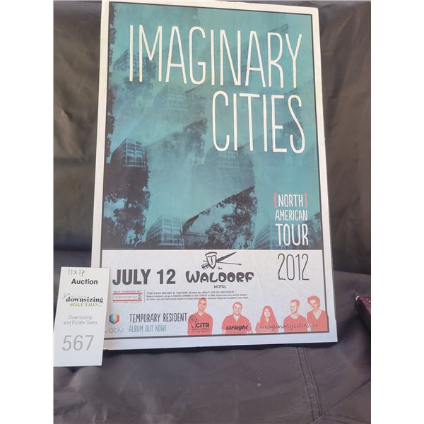 Imaginary Cities Tour Concert Poster C