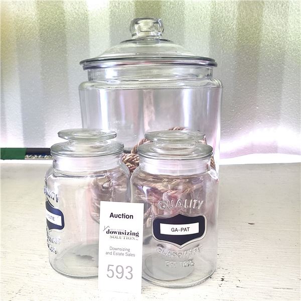 Glass Canister Set A