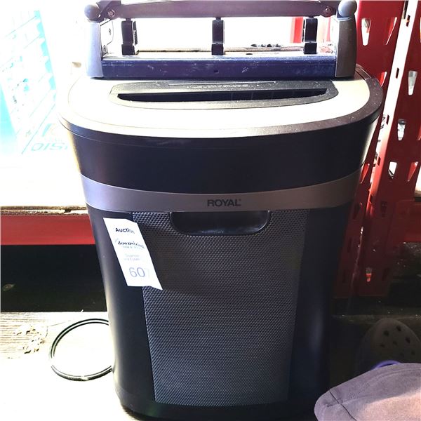 Royal Shredder & Staples One Touch A