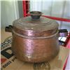 Image 2 : Antique Copper & Tin Lidded Cooker A