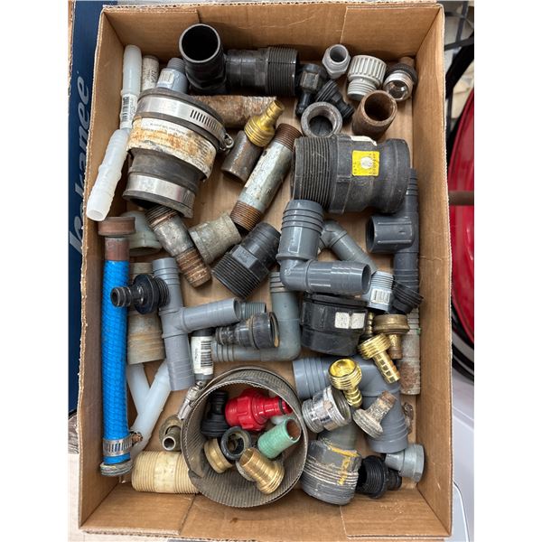 Assorted plastic plumbing fittings
