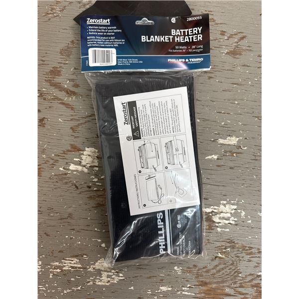 Electric battery blanket heater
