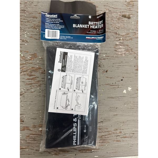 Electric battery blanket heater
