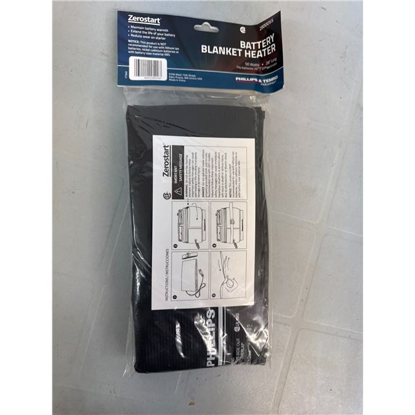Electric battery blanket heater