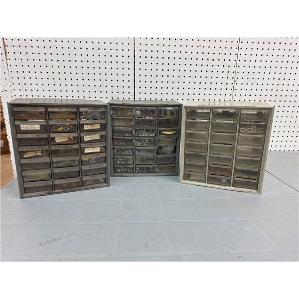 3 organizers with contents